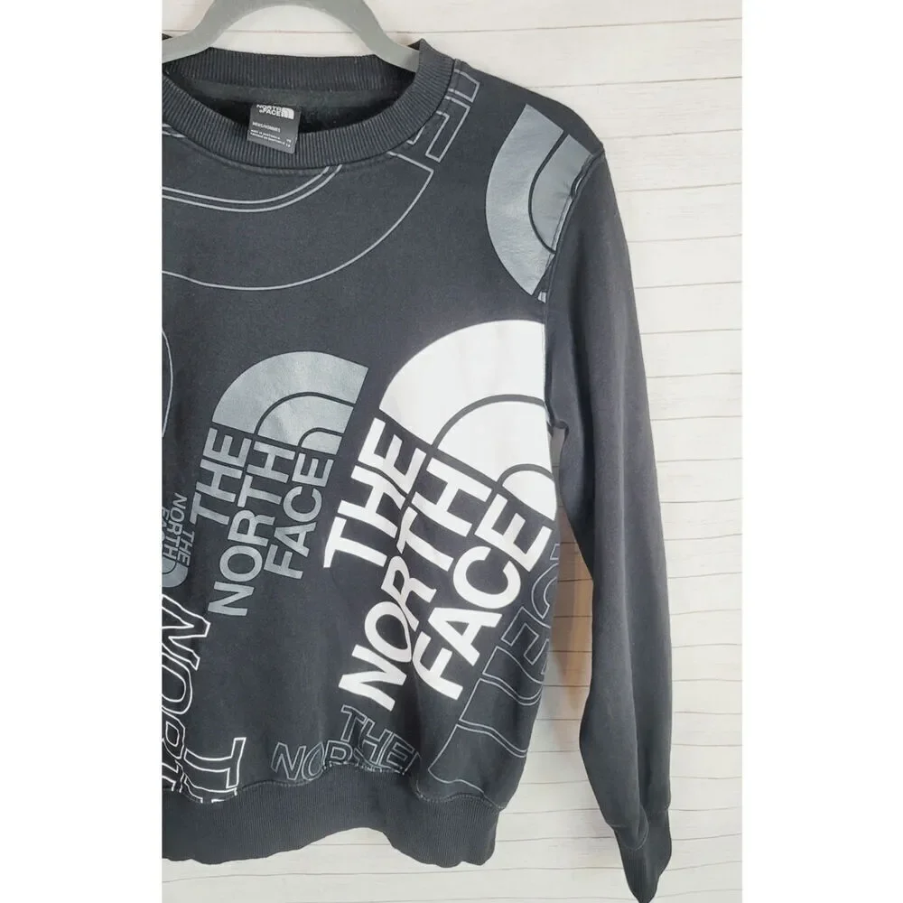 The North Face Men's Graphic Injection Crew Sweatshirt in Black, sz XS